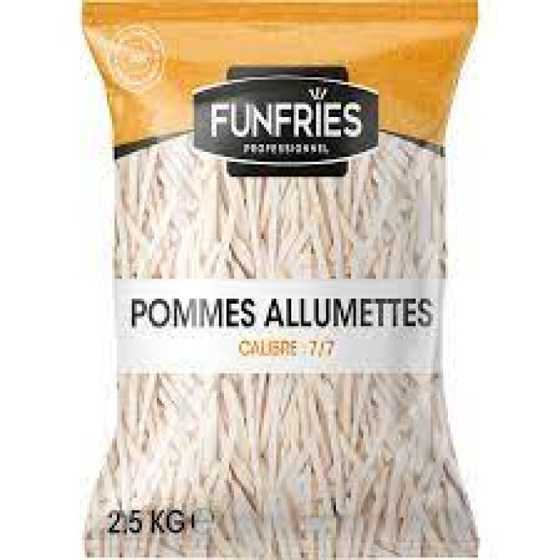 Frite allumette Funfries 7/7 sachet 2.5kg